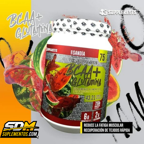 BCAA + GLUTAMINA 75 SERV 43 SUPPLEMENTS