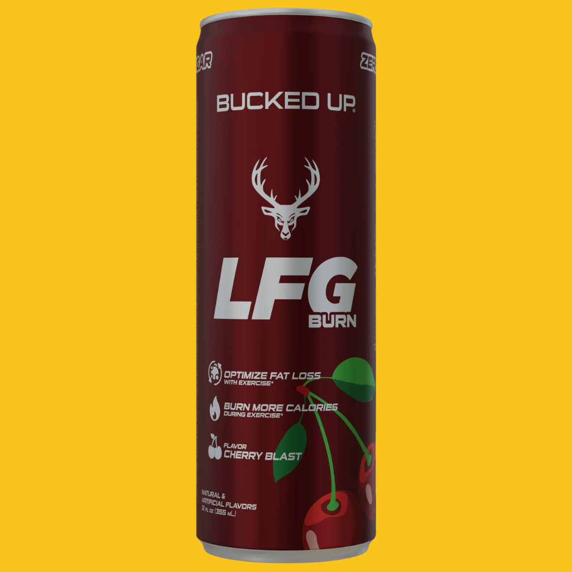 BUCKED UP LFG BURN ENERGY DRINK ZERO SUGAR 16 OZ INDIVIDUAL - SDMsuplementos.com