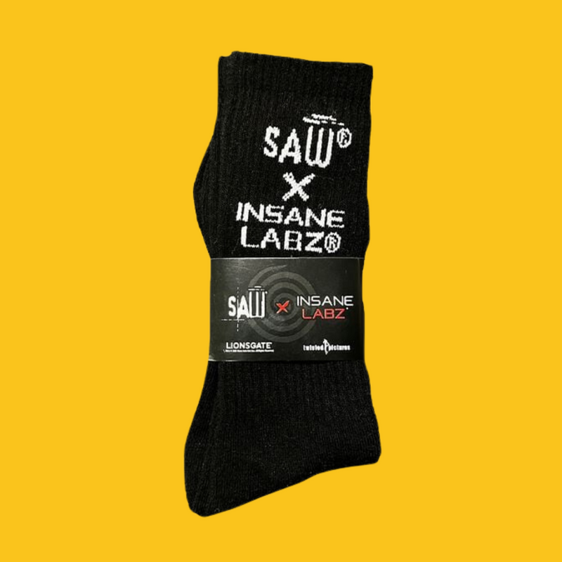 CALCETAS DEPORTIVAS NEGRAS SAW X INSANE LABZ