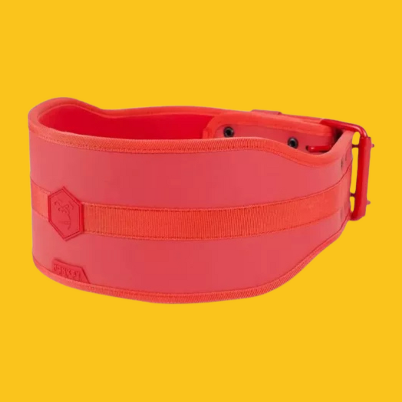 CINTURON PARA PESAS NY POWER  ROJO MONKEY POWER