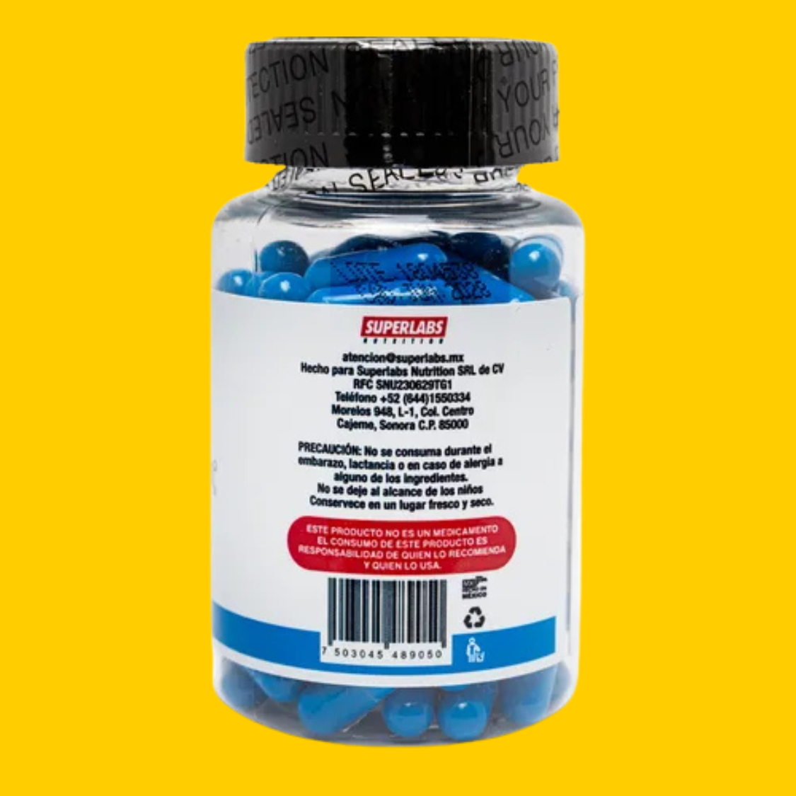 CITRATO DE POTASIO 500 MG 100 CAPS SUPERLABS NUTRITION