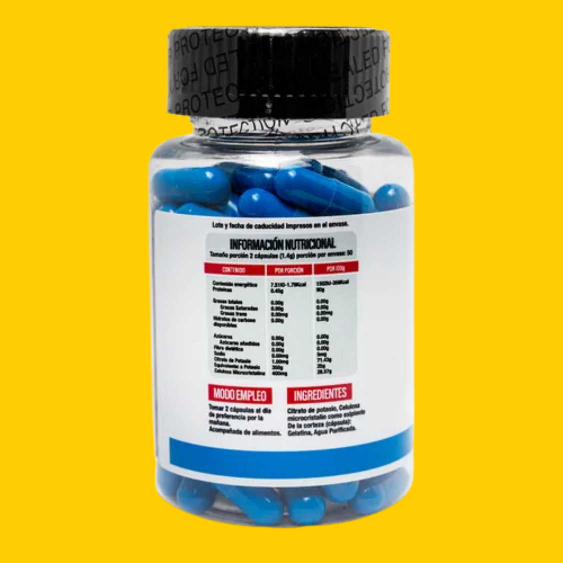 CITRATO DE POTASIO 500 MG 100 CAPS SUPERLABS NUTRITION