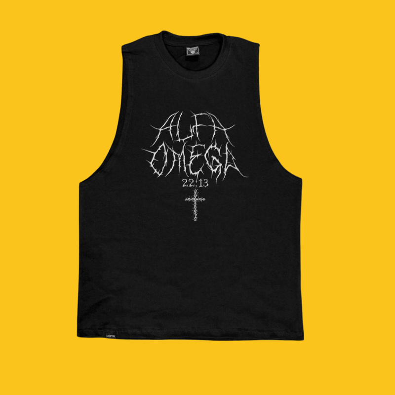 PLAYERA TANK ALFA OMEGA 22:13  KONG CLOTHING
