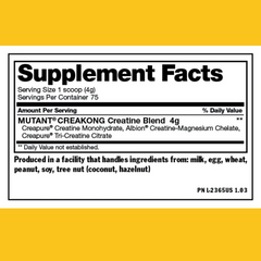 CREAKONG 75 SERV 300 GMS MUTANT - SDMsuplementos.com