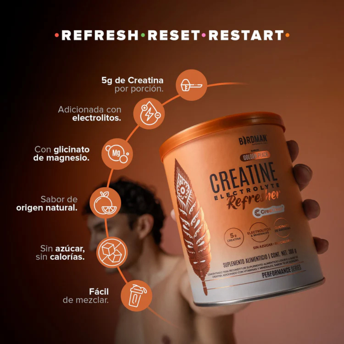 CREATINA ELECTROLYTE REFRESHER 300 GMS BIRDMAN