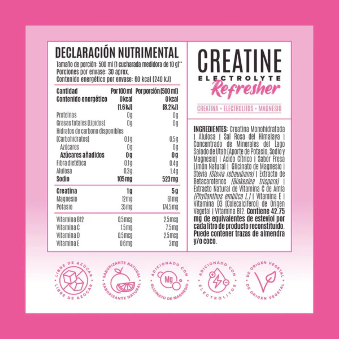 CREATINA ELECTROLYTE REFRESHER 300 GMS BIRDMAN