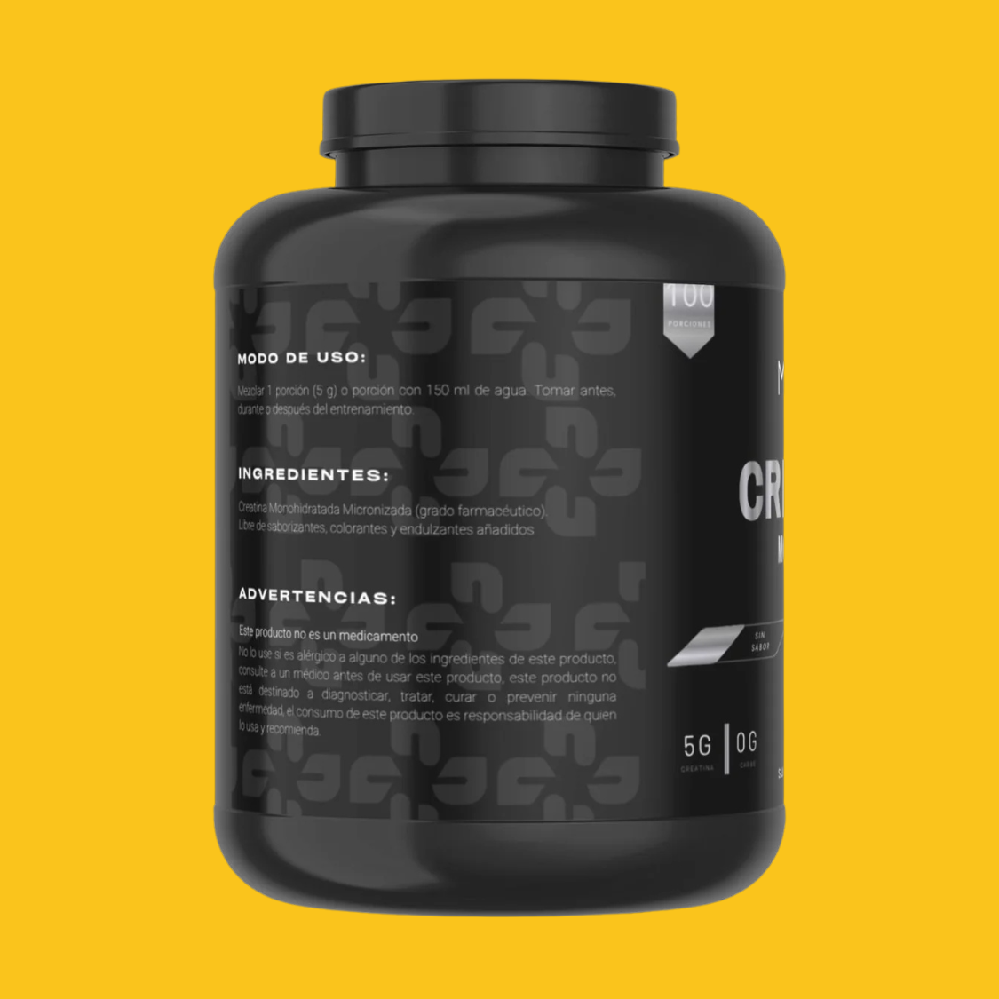 CREATINA MONOHIDRATADA 100 SERV 500 GMS MY SUPLE NUTRITION - SDMsuplementos.com