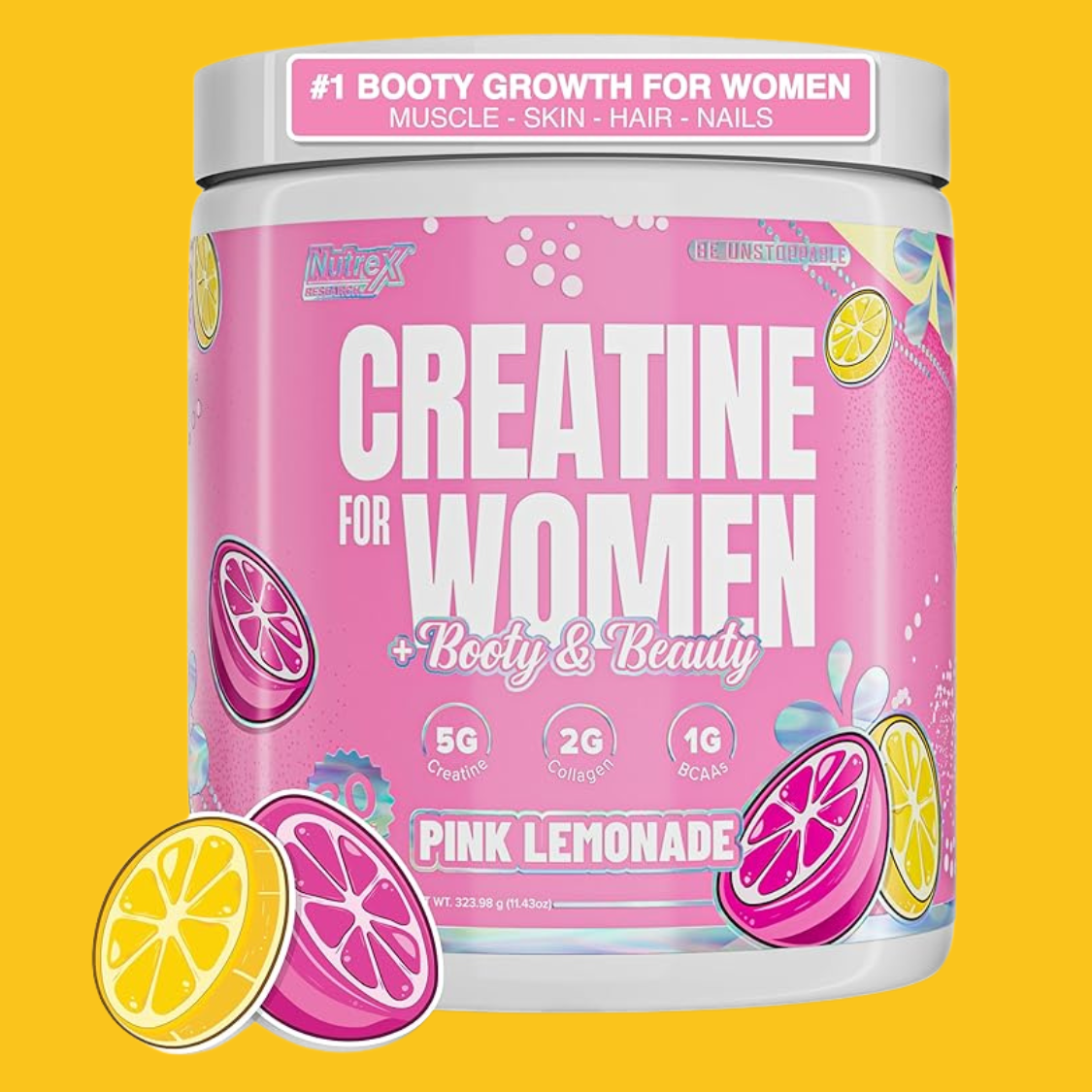 CREATINE FOR WOMEN + BOOTY & BEAUTY 300 GMS NUTREX - SDMsuplementos.com