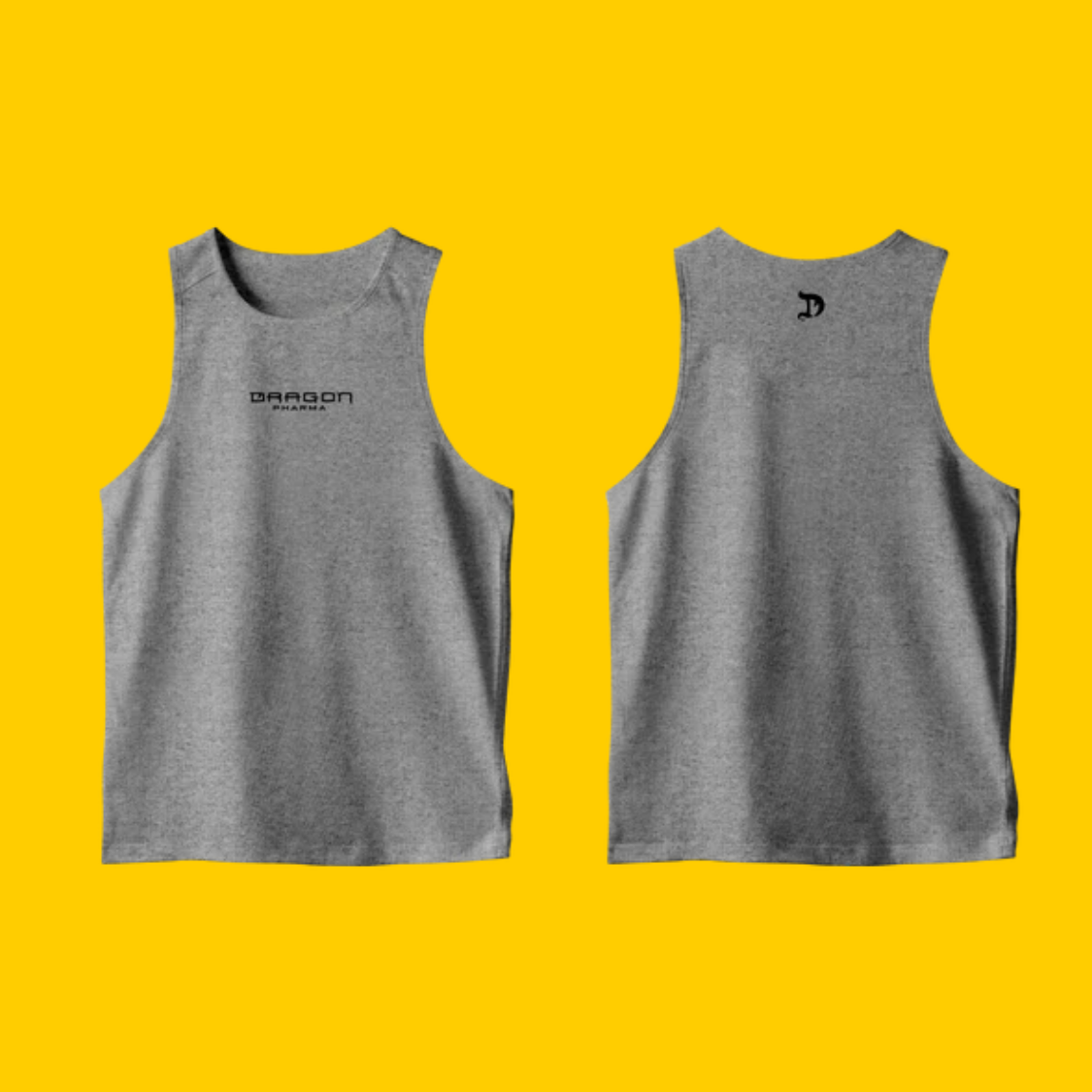 DRAGON MUSCLE TANK - 2 PACK GRIS Y NEGRO DRAGON PHARMA