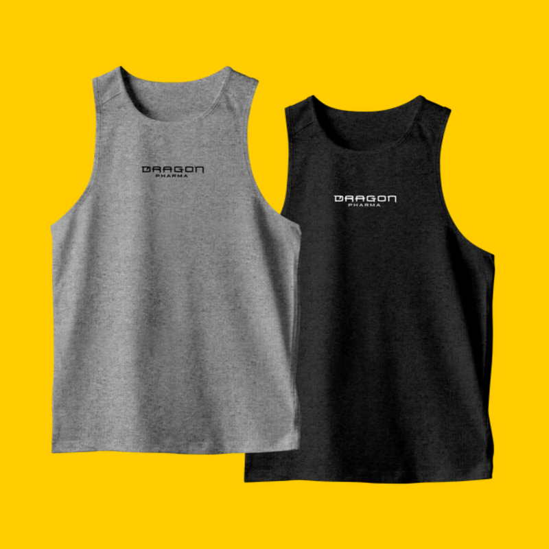 DRAGON MUSCLE TANK - 2 PACK GRIS Y NEGRO DRAGON PHARMA