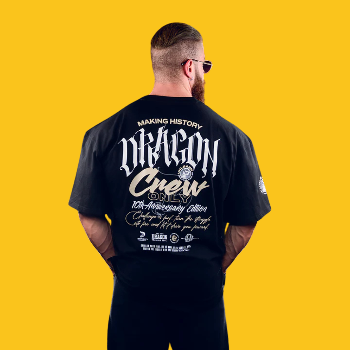 PLAYERA DRAGON CREW EDICION ESPECIAL 10 AÑOS DRAGON PHARMA - SDMsuplementos.com