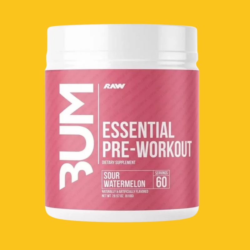 ESSENTIAL PRE WORKOUT 60 SERV CBUM X RAW NUTRITION