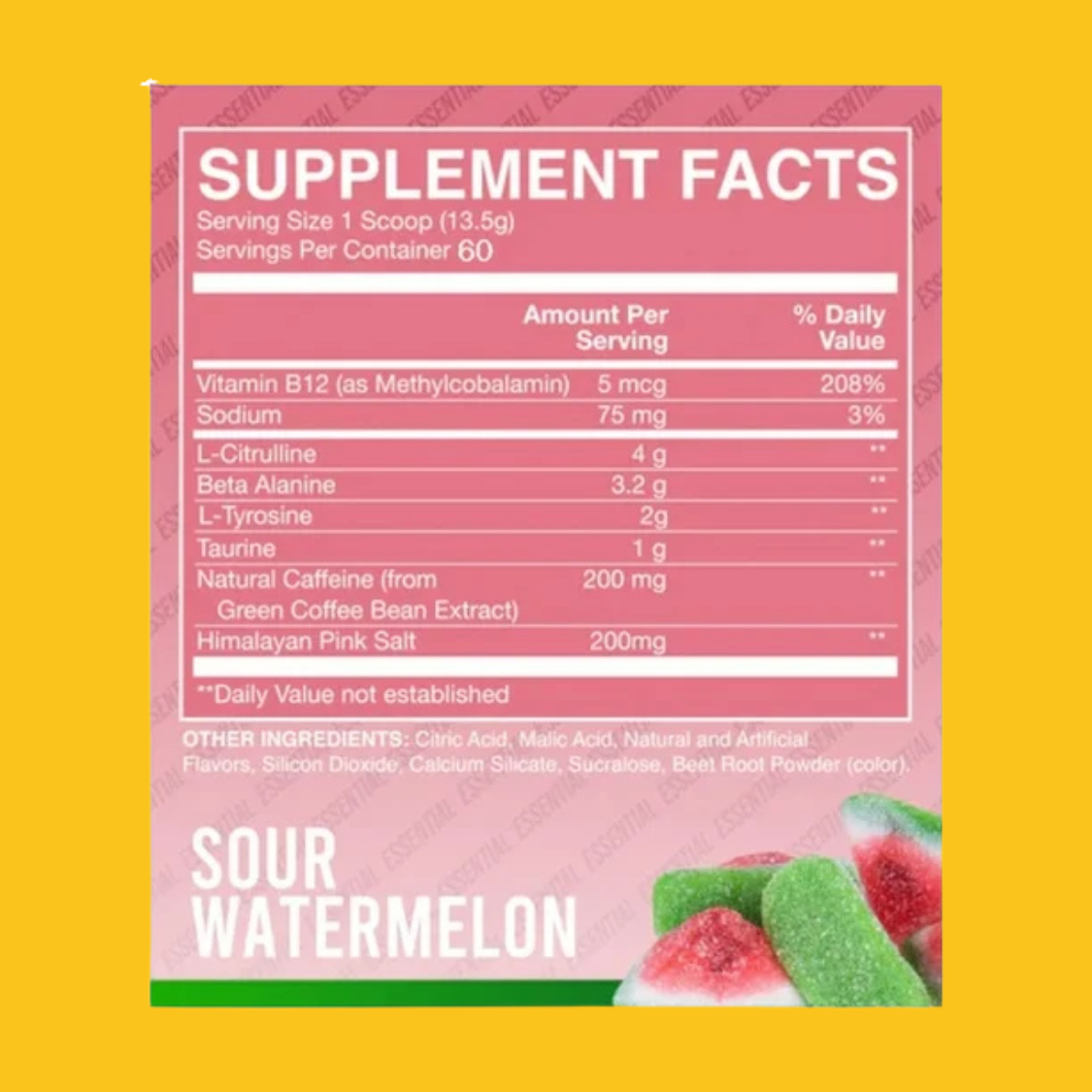 ESSENTIAL PRE WORKOUT 60 SERV CBUM X RAW NUTRITION