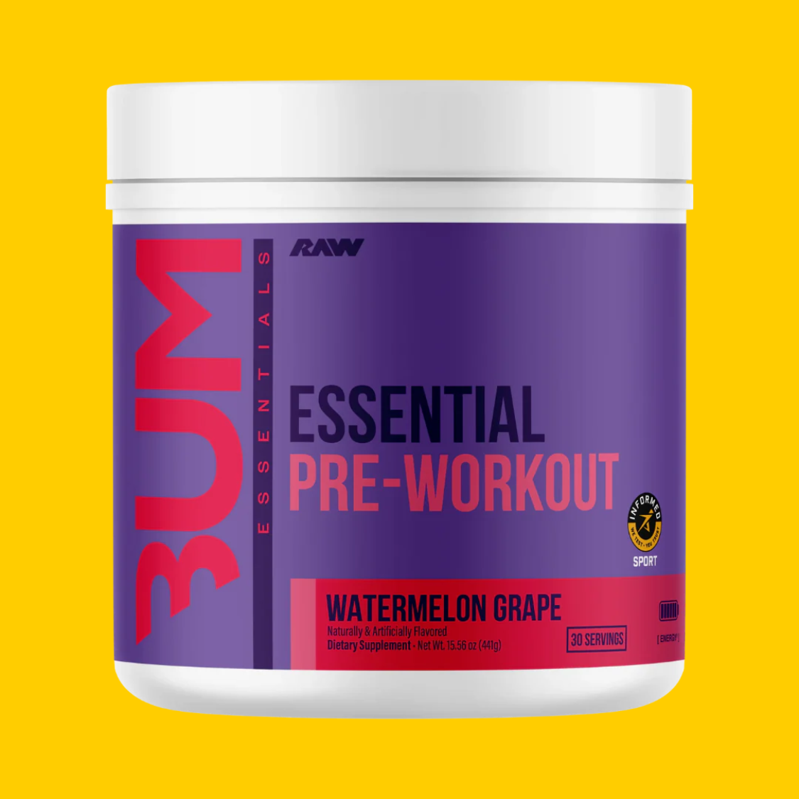 ESSENTIAL PRE WORKOUT 30 SERV CBUM X RAW NUTRITION