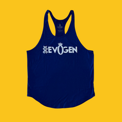 PLAYERA OLIMPICA EVOGEN STRINGER AZUL/BLANCO EVOGEN NUTRITION