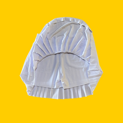 FALDA TABLEADA BLANCA UNITALLA KONG CLOTHING
