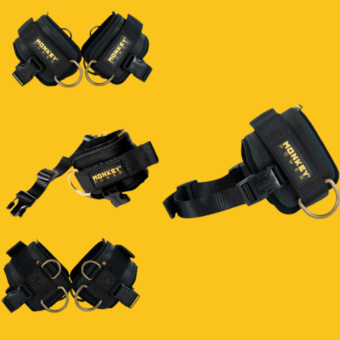 GRILLETES GOLD BLACK MONKEY POWER