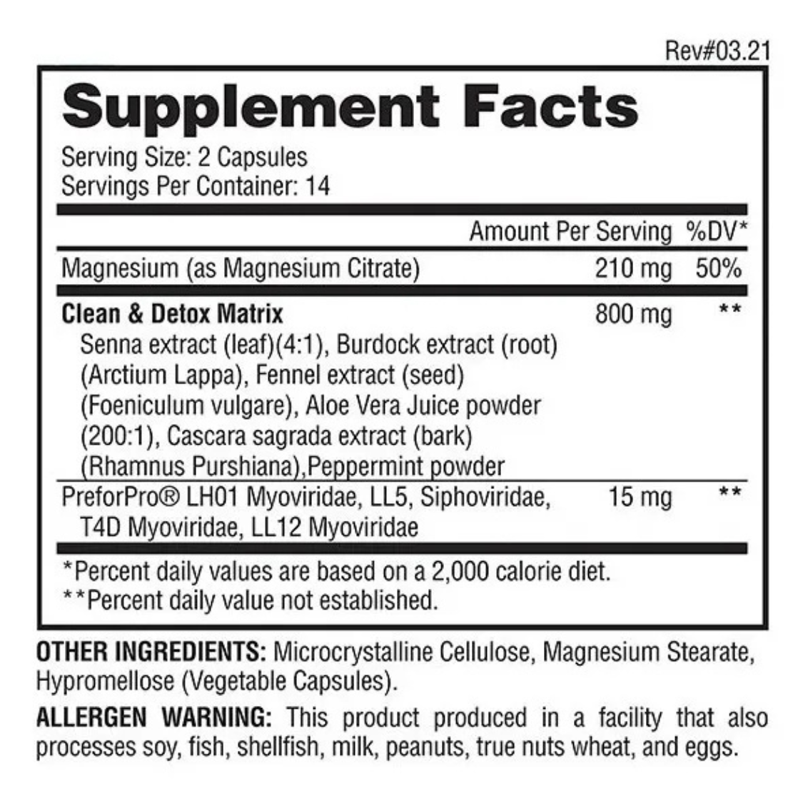 LIGHT & TIGHT DIGESTIVE CLEAN DETOX 14 DIAS  28 CAPSULAS EVOGEN