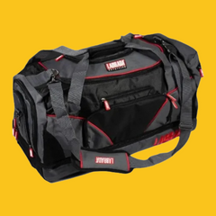 MALETA GRIS CON NEGRO LABRADA NUTRITION