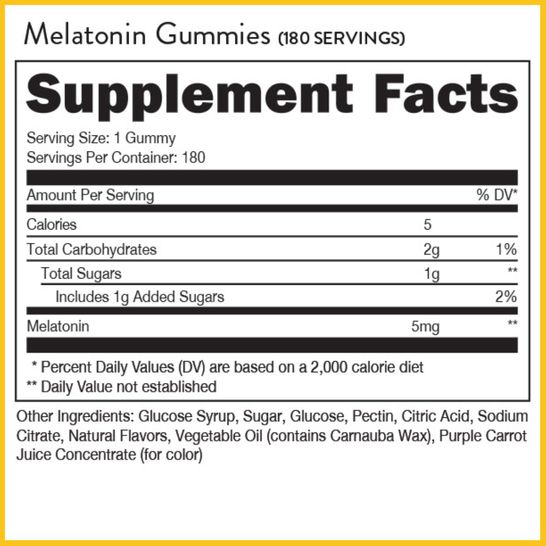 MELATONINA GOMITAS 5MG 180 GUMMIES BUCKED UP