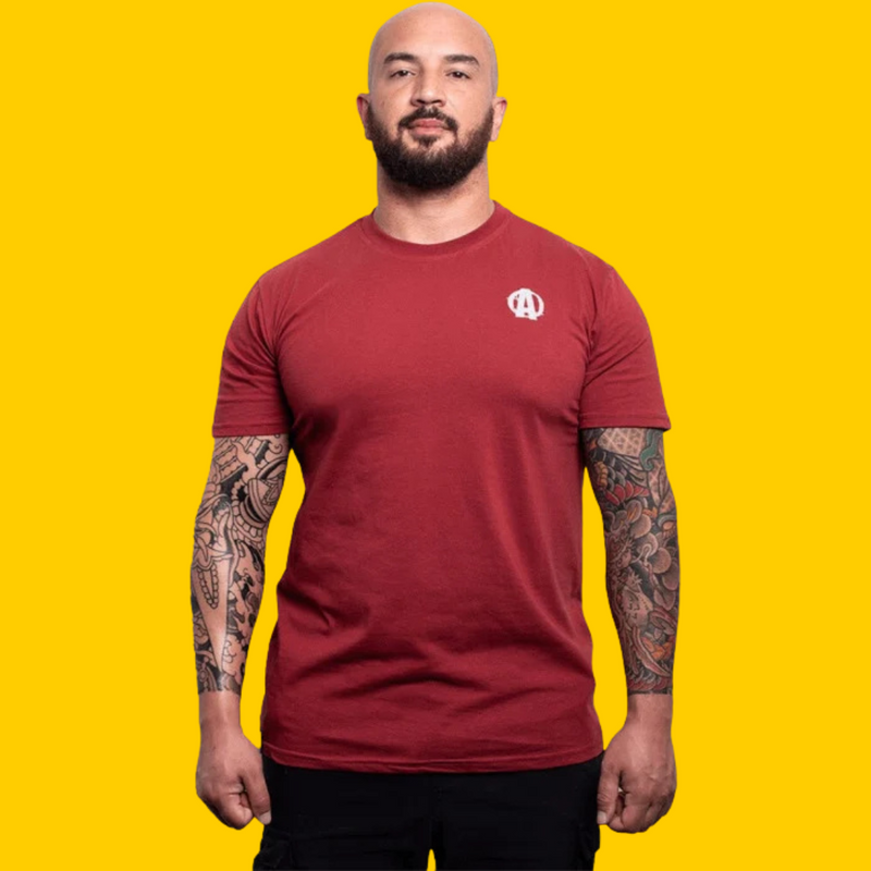 PLAYERA PREMIUM MANGA CORTA MAROON ANIMAL UNIVERSAL NUTRITION