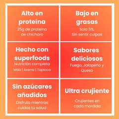 6 PACK SNACK HORNEADO DE PROTEINA 100 GMS MUCHA PROTEINA