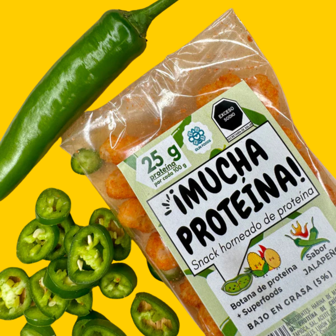 6 PACK SNACK HORNEADO DE PROTEINA 100 GMS MUCHA PROTEINA