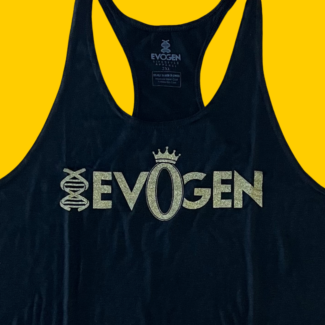 PLAYERA OLIMPICA EVOGEN OLYMPIA CROWN NEGRA