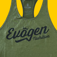 PLAYERA OLIMPICA LOGO EVOGEN NUTRITION VERDE MILITAR