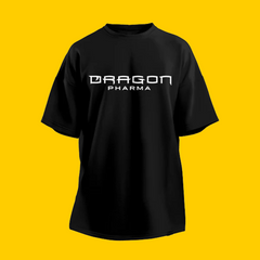 PLAYERA OVERSIZED D-ERA NEGRO DRAGON PHARMA