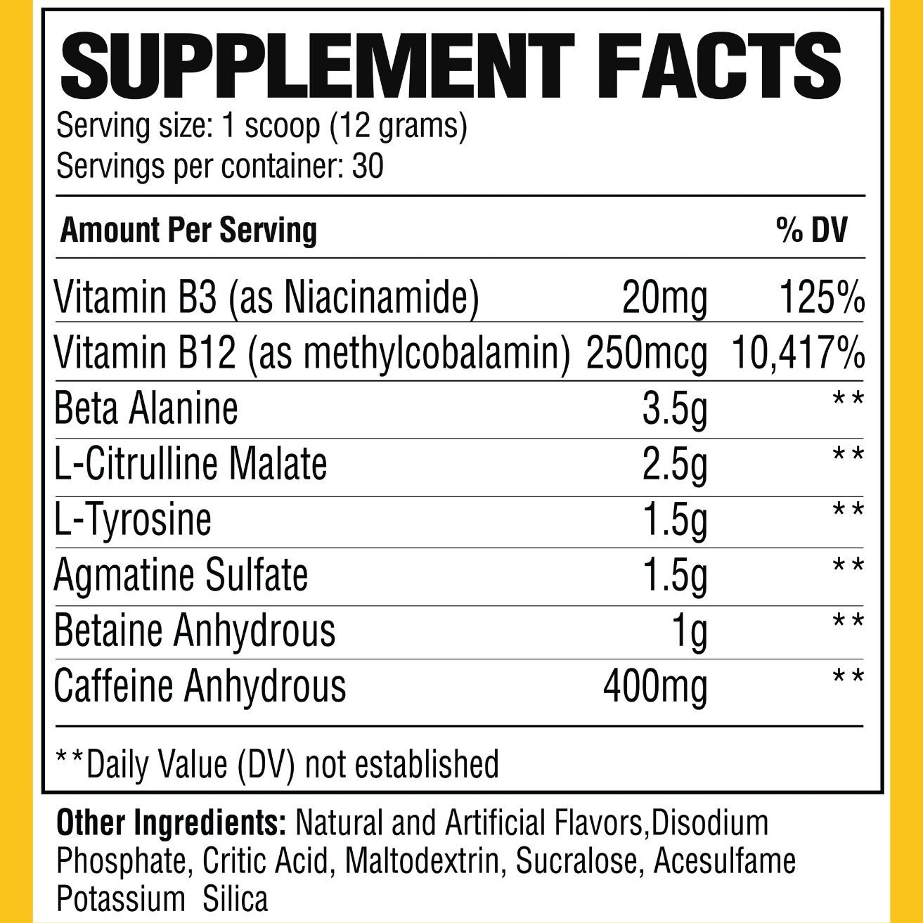 PRE EXTREME 30 SERV RAW NUTRITION