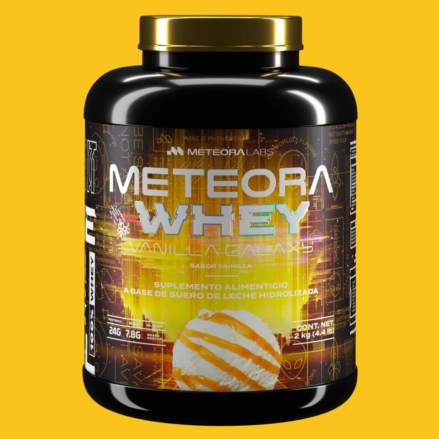 PROTEINA 100% WHEY HIDROLIZADA 4.4 LBS METEORA LABS