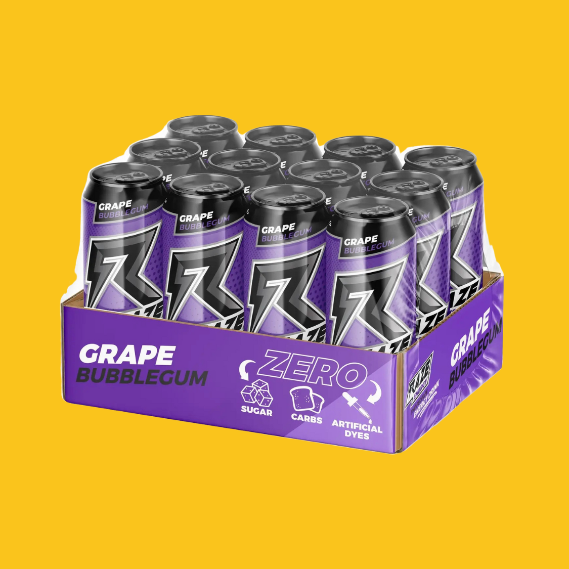 12 PACK DE RAZE ENERGY RTD 16 OZ ZERO AZUCAR