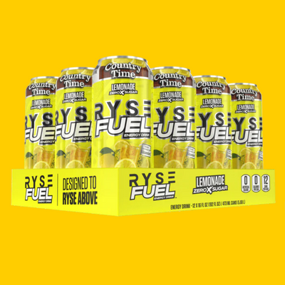 12 PACK DE RYSE FUEL ENERGY DRINK 16 OZ RYSE
