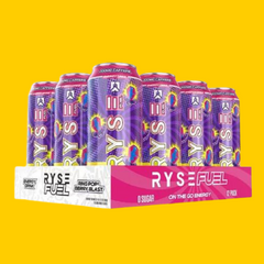 12 PACK DE RYSE FUEL ENERGY DRINK 16 OZ RYSE