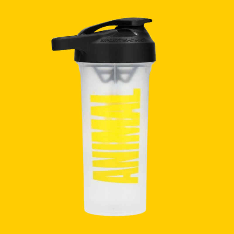 SHAKER ANIMAL TRANSPARENTE TAPA NEGRA 20 OZ UNIVERSAL NUTRITION