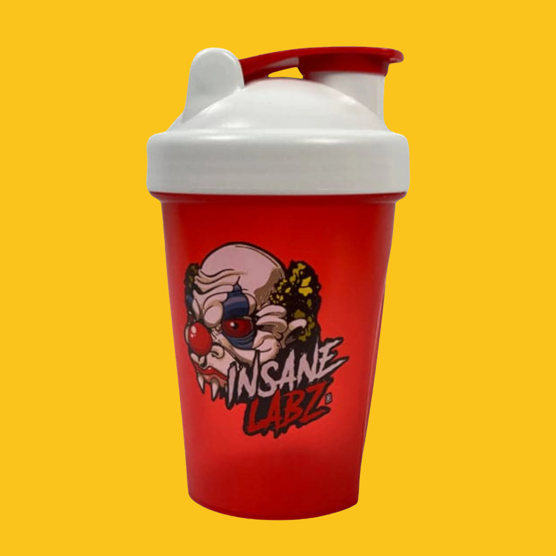 SHAKER INSANE  ROJO TAPA BLANCA 400 ML 14 OZ INSANE LABZ