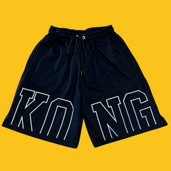 SHORT BERMUDA LARGO NEGRO AFELPADO UNITALLA KONG CLOTHING