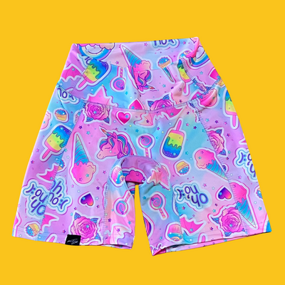 SHORT CORTO PARA MUJER UNICORNIO ARCOIRIS KONG CLOTHING