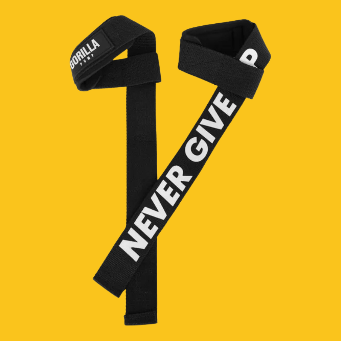 STRAPS CINTA NEGROS NEVER GIVE UP GORILLA PUMP