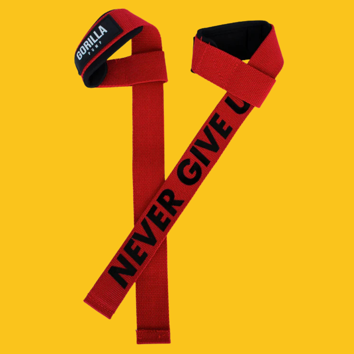 STRAPS CINTA ROJO NEVER GIVE UP GORILLA PUMP