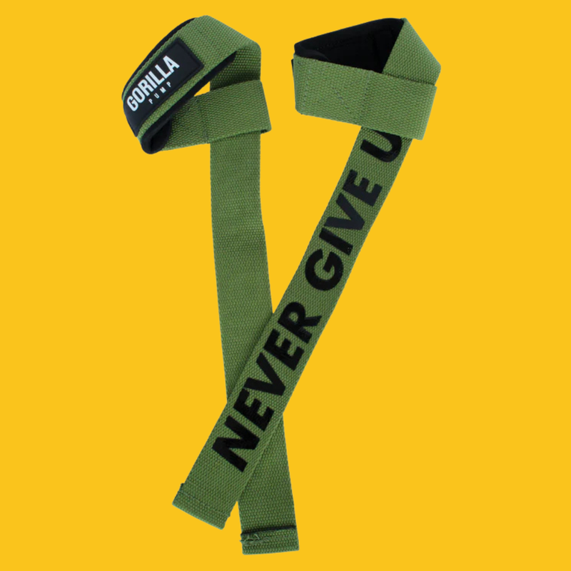 STRAPS CINTA VERDE MILITAR NEVER GIVE UP GORILLA PUMP