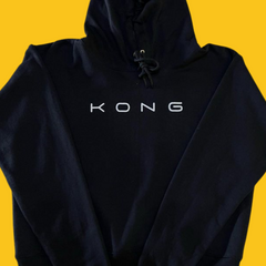 SUDADERA TOP DEPORTIVA NEGRA LOGO KONG DAMA UNITALLA KONG CLOTHING