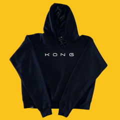SUDADERA TOP DEPORTIVA NEGRA LOGO KONG DAMA UNITALLA KONG CLOTHING