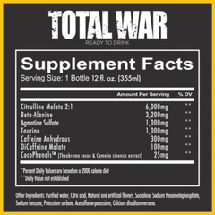 TOTAL WAR READY TO DRINK 12 OZ 12 PACK REDCON1