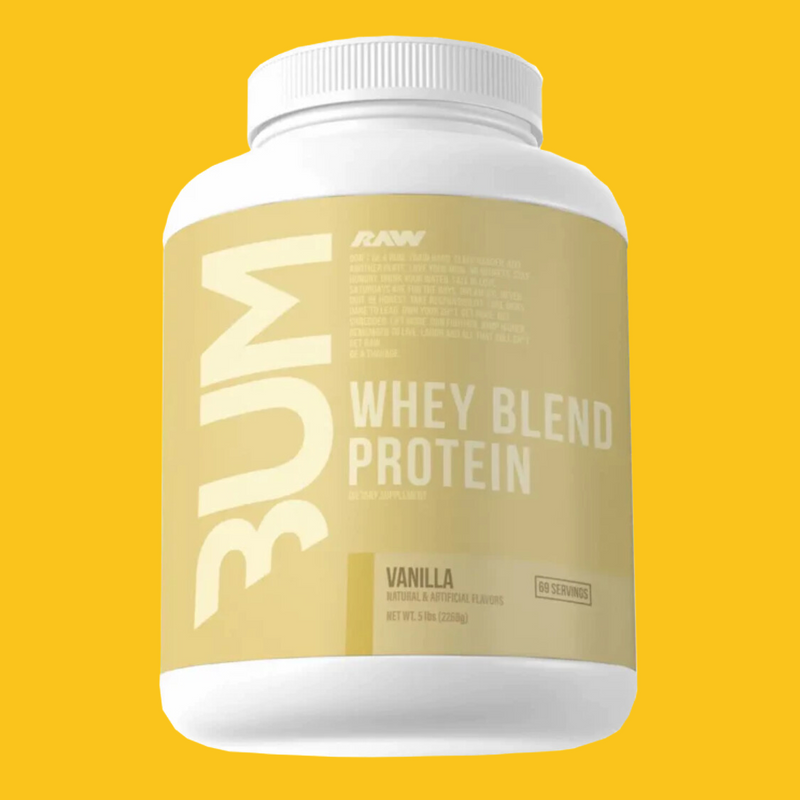 WHEY BLEND PROTEIN 5 LBS CBUM X RAW NUTRITION