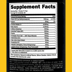WOKE AF PRE WORKOUT 30 SERV BUCKED UP