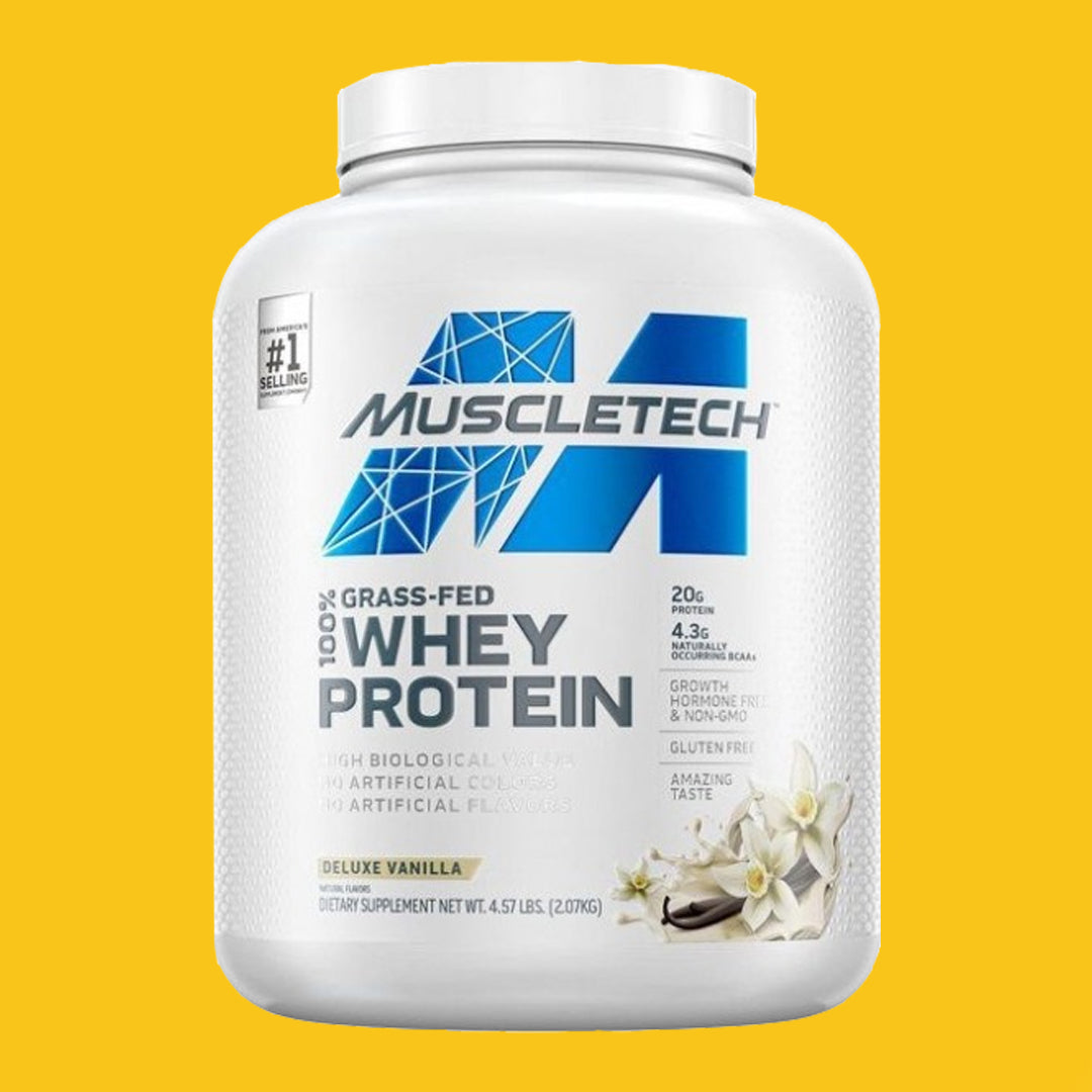100% WHEY PROTEIN GRASS FED 4.57 LBS MUSCLETECH