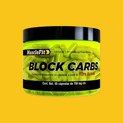 BLOCK CARBS BLOQUEADOR DE CARBOS 90 CAPS MUSCLE FIT - SDMsuplementos.com