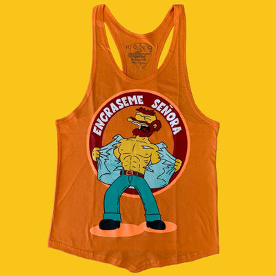 PLAYERA OLIMPICA ENGRASEME SEÑORA NARANJA KONG CLOTHING